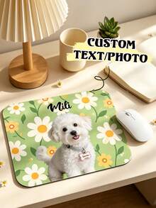Personalized Custom Pet Mouse Pad, Custom Pet Photo And Portrait Desk Mat, Personalized Dog And Cat Image Mouse Pad, Computer Desktop Accessory, Gift For Family, Friends And Pet Lovers, Suitable For Christmas, Birthday And Holidays - Multicolor - View 4