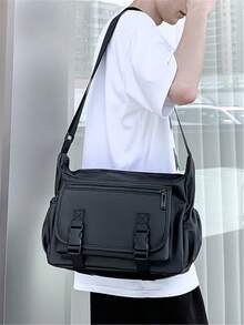 Versatile Large Capacity Men's Shoulder Crossbody Bag - Multicolor - View 12