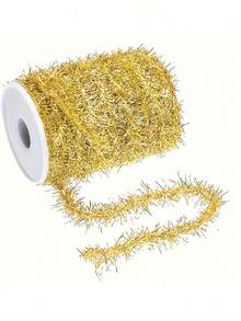 1 Roll Christmas Metal Garland - 4 Colors Length, Suitable For Christmas Tree, Birthday Party, Wedding, And Other Holiday Decorations. - Multi-color - View 13