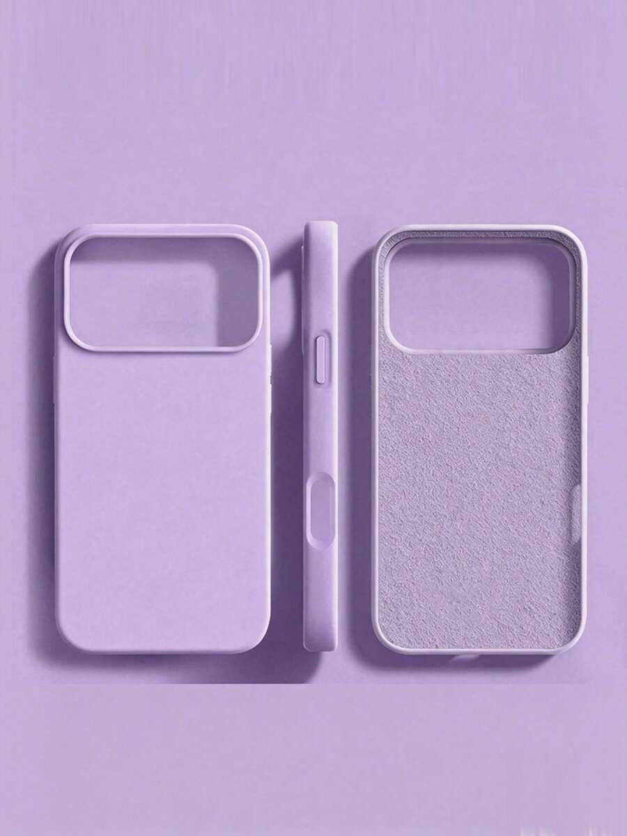 Liquid Silicone 3-Layer Full Coverage Soft Rubber Phone Case Compatible With Apple 18 Pro Max 17 Pro 17 Pro Max 17, Fresh Summer Color, Shockproof Protective Case With Anti-Scratch Microfiber Lining, Compatible With IPhone 13 11 16 Pro Max 15 14 Plus 12 11 - Lilac Purple - View 1