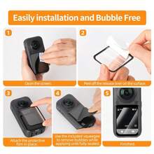 1-3片 Insta360 X6 X5 X4 X3 X4 Air 螢幕保護膜，適用於 Insta360 X5、Insta360 X4 Air、X4Air、Insta360 X4 配件，防刮全覆蓋保護膜（非玻璃） - 3PCS - 查看 6