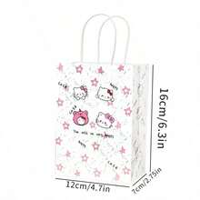 Gift Set Of 10 Sanrio Hello Kitty Themed Paper Bags, Suitable For Party, Holiday, And Birthday Gifts, Handbags, Gift Boxes, Party Decorations, All Major Holiday Decorative Bags, Large Capacity Reusable - Multi-color - View 6