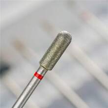 1件 5合1專業加長美甲鑽頭，易於使用，高端美甲工具 - 紅色 - 查看 7