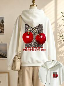 Women's Crewneck Sweatshirt, Travel Hoodie With Pockets, Cotton Top, Women's Autumn/Winter Basic Sweatshirt - White - View 9