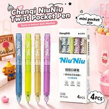 1pc Twist-Out Core Neutral Pen 0.5mm Black Ink, Minimalist Colorful Barrel, Smooth Writing, No Ink Break, Office Exam Signing, Replaceable Refill, Creative Twist-Out Core Neutral Pen Stationery Gift Set - Squishy Ballpoint Pen - View 12