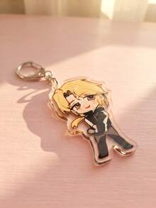 1Pc/7Pcs K-Pop Themed Acrylic Keychains, Featuring Chibi Member Stage And Casual Outfit Designs, Fashionable Bag Charms, Suitable For Back To School, Gift For K-Pop Fans, Exquisite Collectible, All-Season Use - Multicolor - View 10