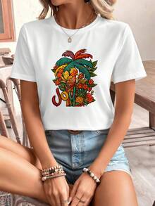 Women T-Shirts - White - View 6