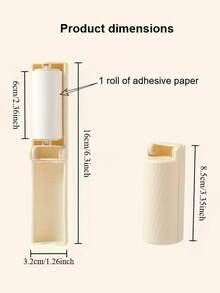 Foldable Lint Roller, Ultra-Portable Mini Sticky Hair Remover, Space-Saving Foldable Design, Lightweight And Easy To Carry, Suitable For Travel, Office And On-The-Go Use, Efficiently Removes Pet Hair, Lint And Dust From Clothing, Sofas And Bedding - Multiple Styles - View 6