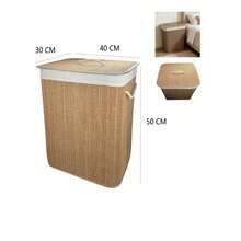 Woven Laundry Hamper With Lid, Laundry Basket, Storage Bin, Linen‑Lined Clothes Storage Basket With Rope Handles, Large‑Capacity Dirty Clothes Organizer Box, Suitable For Bedroom, Bathroom And Laundry Room - Khaki - View 12