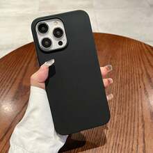 新款奢華防震親膚酒紅色手機殼，適用於 iPhone 18 Pro、17、16、15 Pro、14 Plus、13、12、11、17 Pro Max、Air、XR、XS Max、X/XS、7/8 Plus、7/8，防摔光滑保護殼，耐用設計，親膚材質，海軍藍，生日派對禮物 - 黑色 - 查看 4