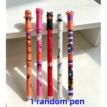 35pcs Halloween Erasable Gel Pens, 0.5mm Tip Blue/Black Ink, Quick Dry/Erasable Mistakes/Smooth Writing Stationery - Multicolor - View 10