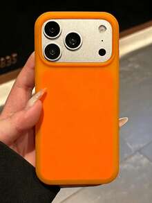 Matte Skin-Friendly Jelly Soft Phone Case Compatible With IPhone 17 Pro Max 17 Pro 17 16 15 14 13 Ultra-Thin Liquid Silicone Shockproof Protective Back Cover - Orange - View 3