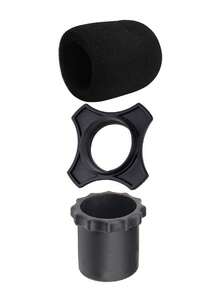OUMINGYQ Thickened Microphone Anti-Slip Silicone Protective Cover Set, Anti-Slip Ring + Anti-Drop Tail Cap + Sponge Sleeve, Reusable, Universal Handheld Microphone - Multicolor - View 13