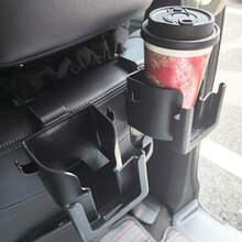(Multifunctional Cup Holder + Multifunctional Hook), Comes With Long And Short Replaceable Hooks. Multifunctional Car Seat Back Storage Rack, Integrates Cup Holder, Phone Holder And Hook - Fits Most Car Models, Can Hold Water Cups, Milk Tea, Etc. - A - View 4