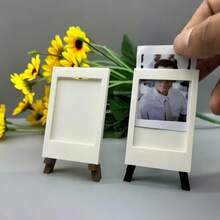 إطار صور فوري صغير، حامل عرض صور بأسلوب الحامل، ديكور صور مكتبي قابل لإعادة الاستخدام، زينة مكتبية متعددة الوظائف ومتعددة الاستخدامات، هدية مثالية للأصدقاء والزملاء والعائلة، هدية مثالية لأعياد الميلاد والذكرى السنوية والعطلات. - أنماط متعددة - مشاهدة 2