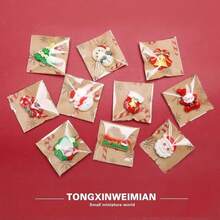 10pcs/15pcs Mini Version, Approx. 2cm (0.787 Inch) Length. Mini Santa Claus Fridge Magnets, Individually Packaged With Exquisite 3D Design. Suitable For Various Daily Items Such As Phone Case Decoration, Fridge Magnets, Hair Clips, Accessories, Etc. Versatile Use, Perfect As Christmas And Halloween Gifts. - C - View 4