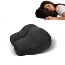 Multi-Functional Bed Cushion Travel Pillow Hip-Shaped Cushion Slow Recovery Buttocks Pillow Adult Sleeping Neck-Protecting Pillow For Lying Reading Playing Phone Travel Essentials - Dark Grey - View 1
