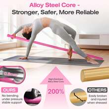 Adjustable Steel Yoga Stretching Bar, Flexible Fitness Equipment For Stretching, Posture Correction And Relieving Shoulder And Back Fatigue - A - View 2