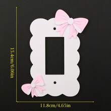 1PC 3D Printed High-Quality Plastic Multi-Color Bow Switch Plate, Wavy Edge Wall Switch Decorative Panel, Cozy Home Decor Switch Plate Suitable For Home Room Atmosphere Decoration Scenes - Multicolor - View 19