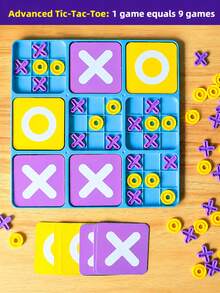 New 9-In-1 Toy - An Advanced And Superior XO Strategy Game For Intelligence Games. A Gift Set For Family And Parent-Child Interaction. - Multicolor - View 2