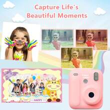 Children's Instant Print Camera, Handheld Learning Camera, Kids Gift, Suitable For Outdoor Fun, Family Gatherings, Daily Memory Capture, Excellent Choice - Multicolor - View 10