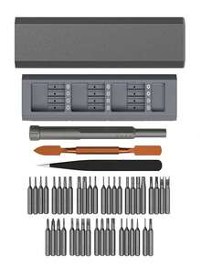 44-In-1 Precision Screwdriver Set, Multi-Function Home Repair Tool, Includes Flat, Star And Hex Screwdriver Bits, Suitable For Phones, Computers, Laptops, Watches, Cameras, Glasses And More - A - View 5