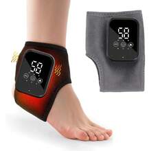 Portable Foot Heating Massage Pad With Smart Timer, 3 Temperature Levels And 3 Massage Modes, USB Rechargeable Body Massager With LCD Digital Display, Perfect Gift For Parents And Friends - Multicolor - View 1