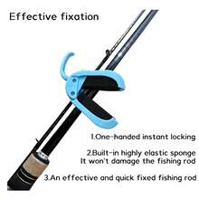 5/10pcs Fishing Rod Fixed Clip Portable Lure Rod Sea Rod Bundle Holder, One-Hand Quick Lock With Built-In High Elastic Sponge Anti-Scratch Protection, Transport Storage Prevents Rod Body Collision And Tangling, Outdoor Fishing Accessories, Multi-Model Fishing Rod Universal Bundle Fixed Clip - Multiple Styles - View 2