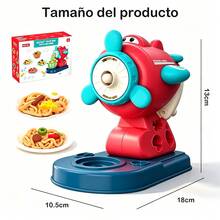 Set de Juguete Máquina de Pasta en Forma de Avión para Masa Colorida, Incluye Moldes y Herramientas, Juego de Imitación de Cocina - Multicolor - Ver 9