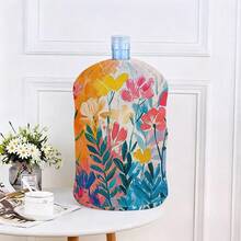 1pc Geometric Pattern Water Bucket Lid, Dust-Proof Decorative Cover, Water Dispenser Lid, Water Bucket Cap, Household Dust-Proof Cover, Reusable - View 16