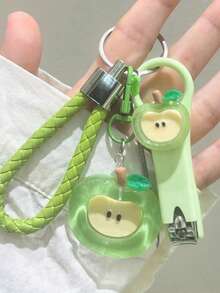 Dopamine Niche Tennis Sports Cute Bag Charm Car Keychain Decoration - Multicolor - View 5