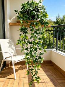 1/2 Peças Plantas Artificiais Penduradas, Decoração de Vasos Pendurados na Parede, Adequado para Uso Interno, Externo, Decoração de Prateleira da Sala de Estar, Decoração Doméstica, Decoração de Quarto, Decoração de Jardim, Decoração de Parede - Eucalipto - Visão 5