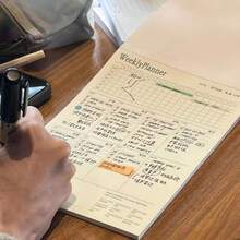 Aesthetic Pastel Daily Weekly Pomodoro Planner Notepad, Detachable To‑Do List Time Tracker Work Study Planning Memo Pad - one-size - View 2