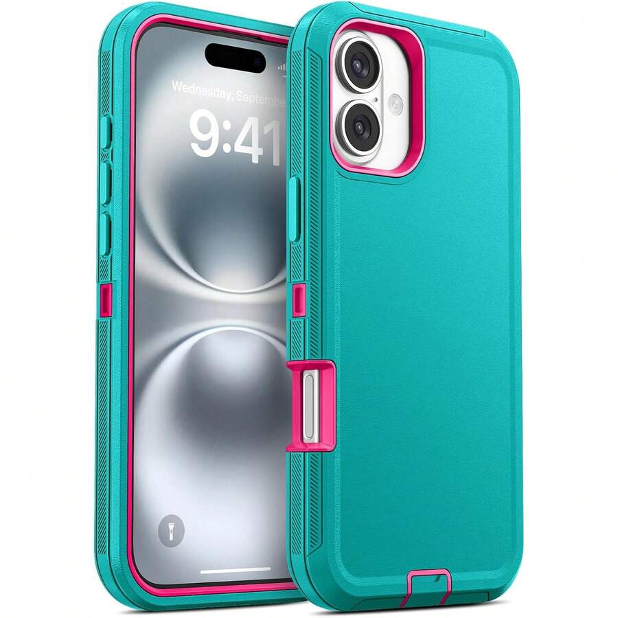 Durable 3-In-1 Protective Case Compatible With IPhone, Galaxy, HONOR And Other Phones