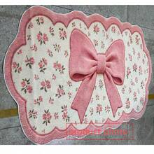 1pc Pink Bow Decor Rug, Living Room Rug, Bedside Plush Rug, Autumn/Winter Rug, Thick Rug, Large Living Room Rug, Bedroom Rug, Living Room Home Decor, Outdoor Rug, Washable Rug - Multicolor - View 4