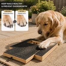 1PC Dog Nail File Board, Dog Nail Scratch Pad With Treat Compartment, Paw Scratcher Training Board, Dog Nail Trimmer Tool With Non-Slip Base, Interactive Dog Grooming Supplies For Small Medium Large Dogs, Pet Home Care - one-size - View 9