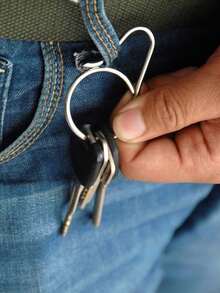 Titanium Alloy Quick Release Key Ring Clip, Integrated Detachable Car Keychain Holder, Anti Loss Belt Loop Key Organizer Accessories Gift Men, Quick Release Carabiner Key Ring Holder, Compact Pocket Tool, Daily Carry Accessory For Men - Multicolor - View 6