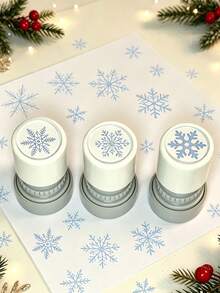 Christmas Snowflake Seal - Hand Account Seal, Scrap, Imprint, Scrapbook Seal, Creative Season Seal, Suitable For Handmade, Teacher Encouraged Seal, Suitable For Hand Account, Envelope, And Note Seals - A - View 5