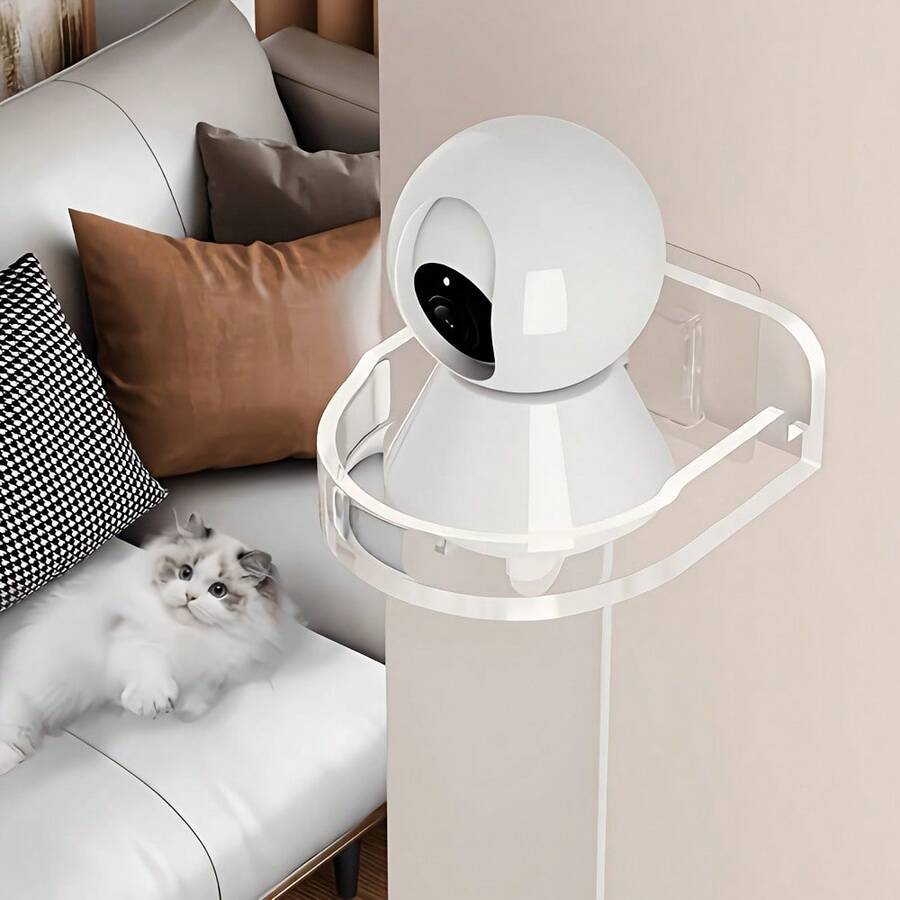 1/3/5pcs Sturdy Camera Mount, Wall-Mounted Shelf, Pet Monitor Bracket, Flexible Adjustment, No Drilling Required, Space-Saving And Stable, Suitable For Indoor And Outdoor Environments, Easy Installation