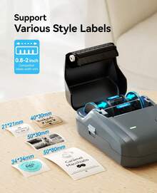 NIIMBOT B1 Mini Thermal Printer, Pocket-Sized Portable Printer, Supports Wireless Bluetooth Connection, Can Print Round White Barcode Label Stickers - Multicolor - View 6