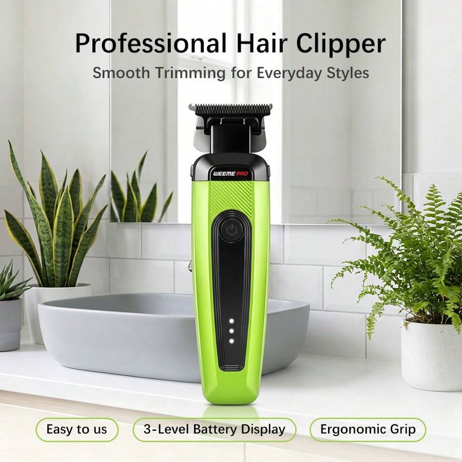 WEEME 1pc Professional Men's Wireless Electric Foil Shaver, USB-C Rechargeable, With Sideburn Trimmer, Portable Precision Grooming Tool, Suitable For Home And Travel - Multicolor - View 1