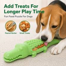 Durable Dog Dental Chew Toy, TPR Crocodile Interactive Toy For Medium Dogs, Puppy Teething Toy, Boredom Relief Chew Toy - Multicolor - View 4