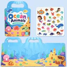 Reusable DIY Sticker Book For Kids, Multi-Scene Multi-Theme Bubble Stickers, Creative Jelly Stickers, Portable Quiet Busy Sticker Book - Multicolor - View 15