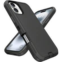 Durable 3-In-1 Protective Case Compatible With IPhone, Galaxy, Honor And Other Phones - Black - View 6