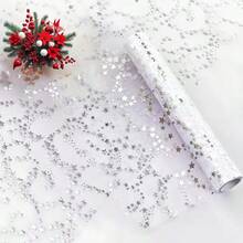 1pc Gold, Silver, Rose Gold Small Star Table Runner, 3 Sizes Available, Easy To Clean Hand Wash Only, Suitable For Party, Wedding, Banquet, Anniversary, Hotel, Restaurant, Christmas Party - View 19
