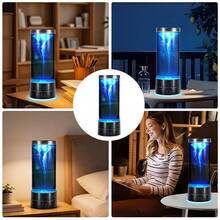 Whirlwind Aquarium Light , LED Lighting, , With 7 Dynamic Color Changing Settings, Ideal For Aquarium Enthusiasts, Automatic Rotating Tornado Design, Suitable For Room Decor And Christmas/Birthday Gifts Whirlwind Lamp - Multicolor - View 8