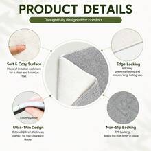 1pc Tropical Monstera Leaf Print Faux Cashmere Kitchen Mat, Absorbent Kitchen Rug, Long Runner Mat, Sink Front Mat, Suitable For Kitchen, Bathroom, Entryway, Hallway, Laundry Room And Home Decor - Multicolor - View 4