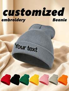 Topi Rajut Bordir Personalisasi, Desain Ringan & Bernapas, Gaya Unisex, Cocok untuk Pantai, Perjalanan dan Aktivitas Luar Ruangan - beraneka warna - View 2