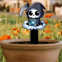 2D Flat Halloween Yard Sign, Suitable For Holiday Garden Bed Decoration, Party Lawn Outdoor Decor - R - View 2