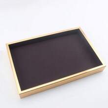 Premium Stackable Metal Frame Velvet Jewelry Display Tray, Multi-Compartment Design, Suitable For Rings, Necklaces, Bracelets, Home Decor, Retail Counter, Live Streaming Props, Gifts - Same Style, Multiple Colors and Sizes - View 15